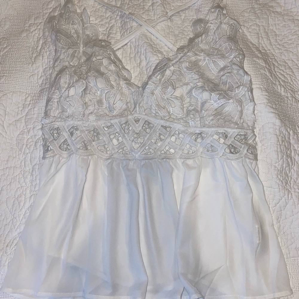 SHEIN lace/boho blouse, size 3x